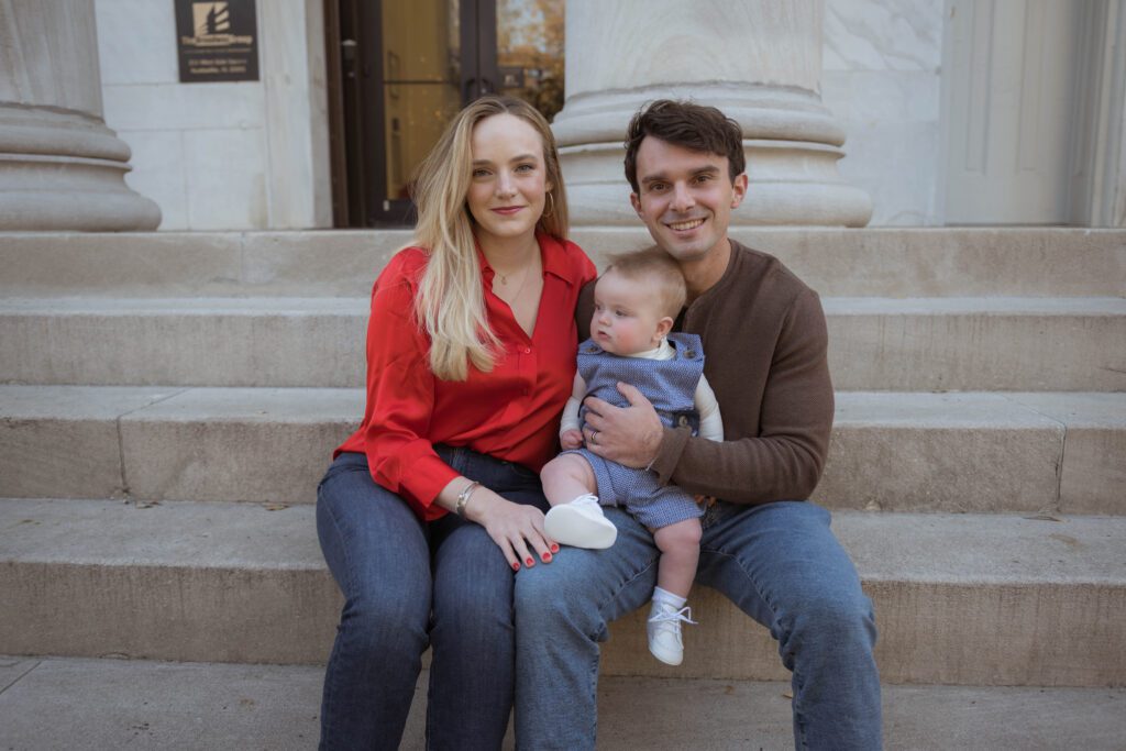 family at First National Bank