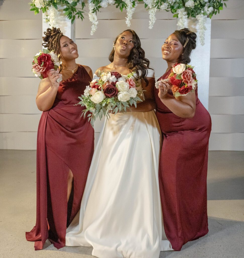 Bride and bridesmaids at Stone Event Center Campus 805